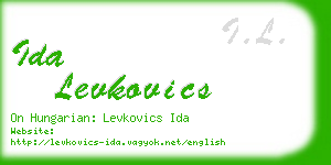 ida levkovics business card